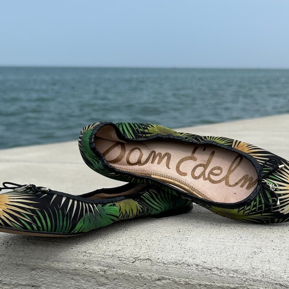 Sam Edelman FELICIA Novelty Tropical Ballet Flats Shoes size 10